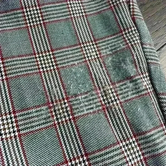 Vero  Moda Women’s Plaid Grey High Waisted Wrap Tie Trouser Office Pants Medium - Picture 12 of 16